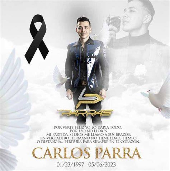Carlos Parra, vocalista de Los Parras, murió a los 26 años de edad
