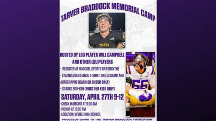 Tarver Braddock Accident Neville High School Pays Tribute