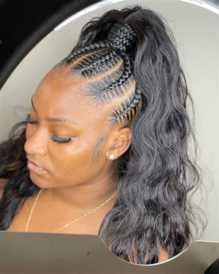 Unlock The Secrets Of Braids Into A Ponytail With Weave