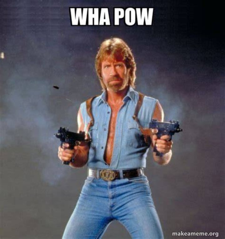 wha pow Chuck Norris Make a Meme